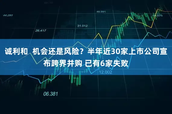 诚利和  机会还是风险？半年近30家上市公司宣布跨界并购 已有6家失败