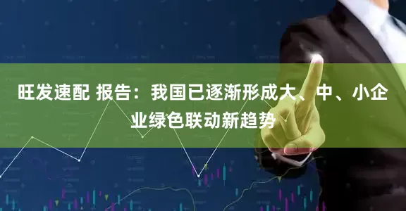 旺发速配 报告：我国已逐渐形成大、中、小企业绿色联动新趋势